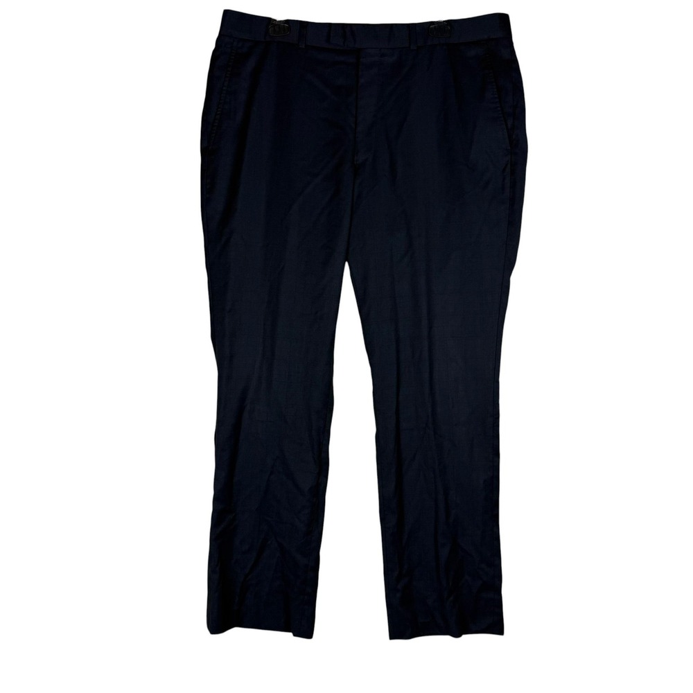 Kenneth Cole New York Dress Pants Mens 37x30 Black Wool Business Formal Office